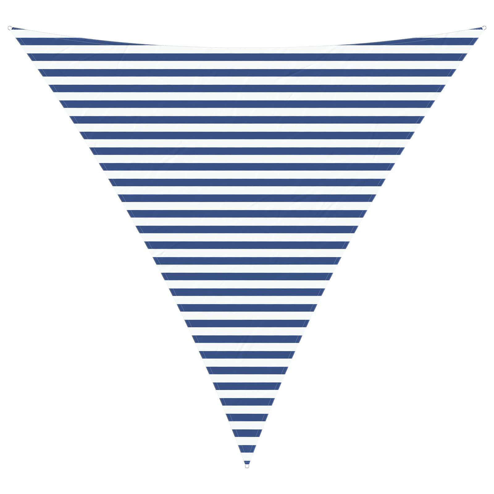 vidaXL Sonnensegel Sonnensegel Blau und Weiß 4 x 4 x 4 m 100 % Polyester Oxford, (1-tlg)