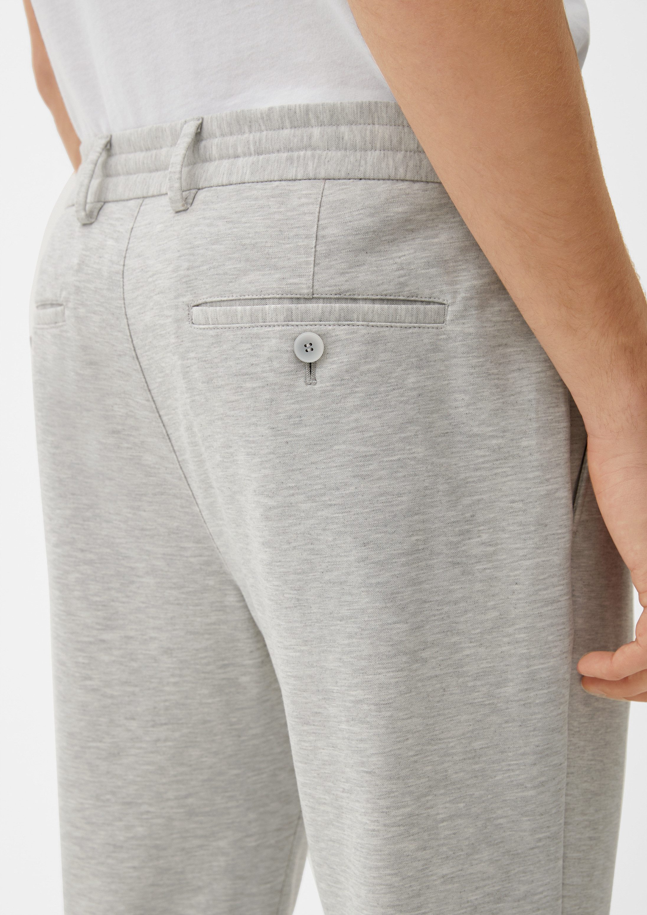 s.Oliver Chinos Hose S.OJOGG Slim: Joggsuit-Hose aus Stretch-Jersey