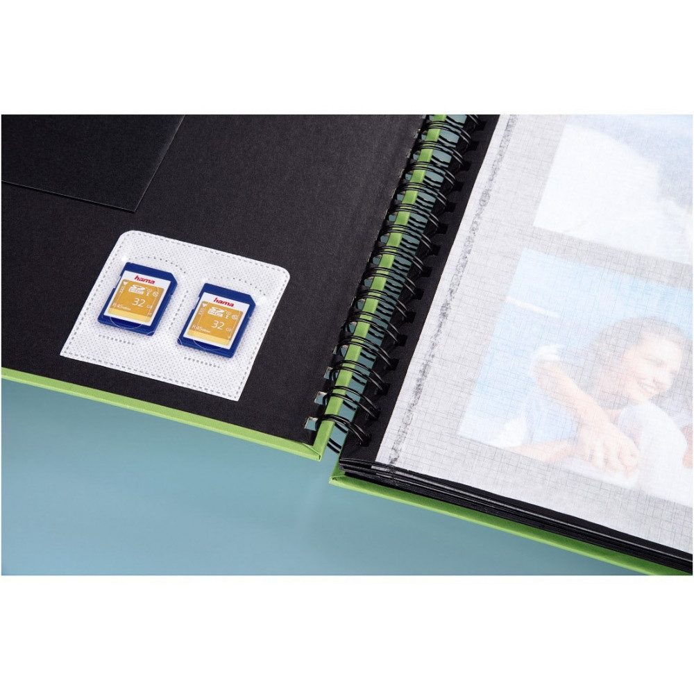 Hama Karteibox Hama selbstklebende SD-Kartenhüllen, 5er-Pack. (Selbstklebende Hüllen für SD-Karten im 5er-Pack)