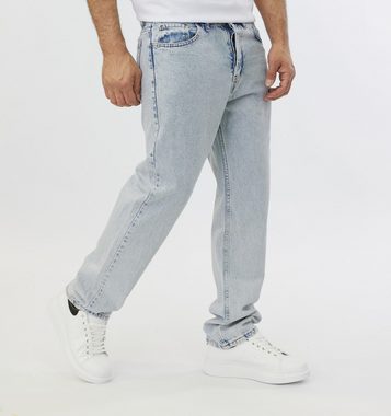 Denim House Loose-fit-Jeans Loose-fit-Jeans lässige Basic Baggy HIP HOP Jeans Hellblau W31/L34