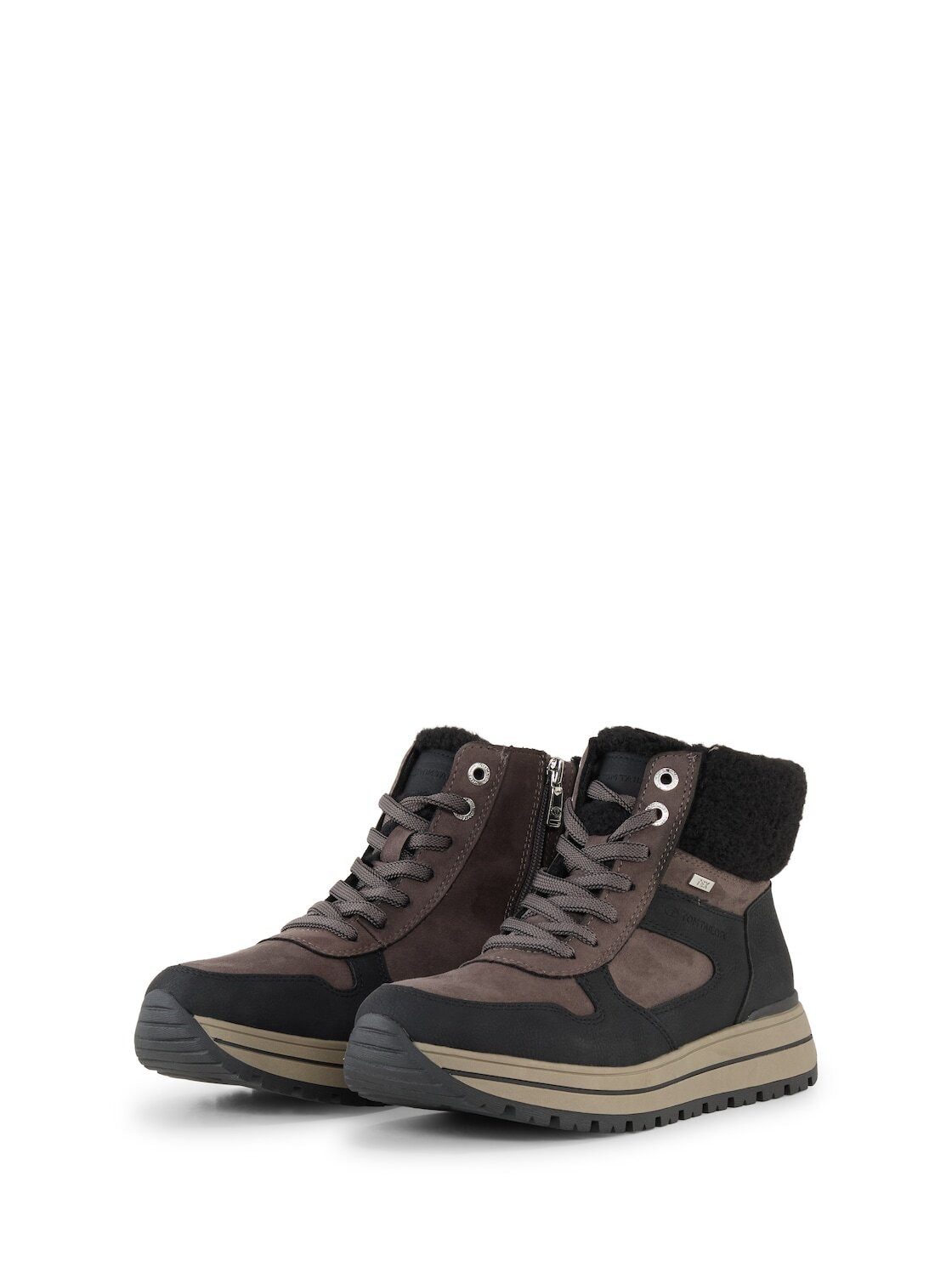 TOM TAILOR Shoes Licence Schnürstiefel (1-tlg) Wasserfeste Stiefeletten mit Plateau-Sohle