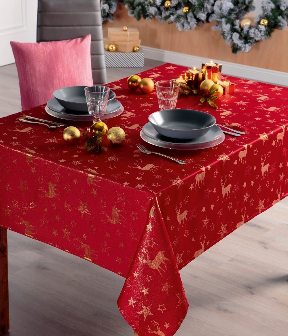 Peyer Syntex Tischdecke Weihnachten Mitteldecke Nordpol günstig online kaufen