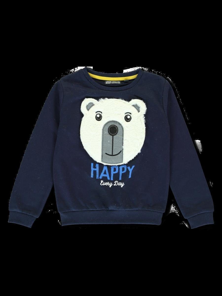 Rundhalspullover Lemon Beret Jungen Sweatshirt langarm "Eisbär"