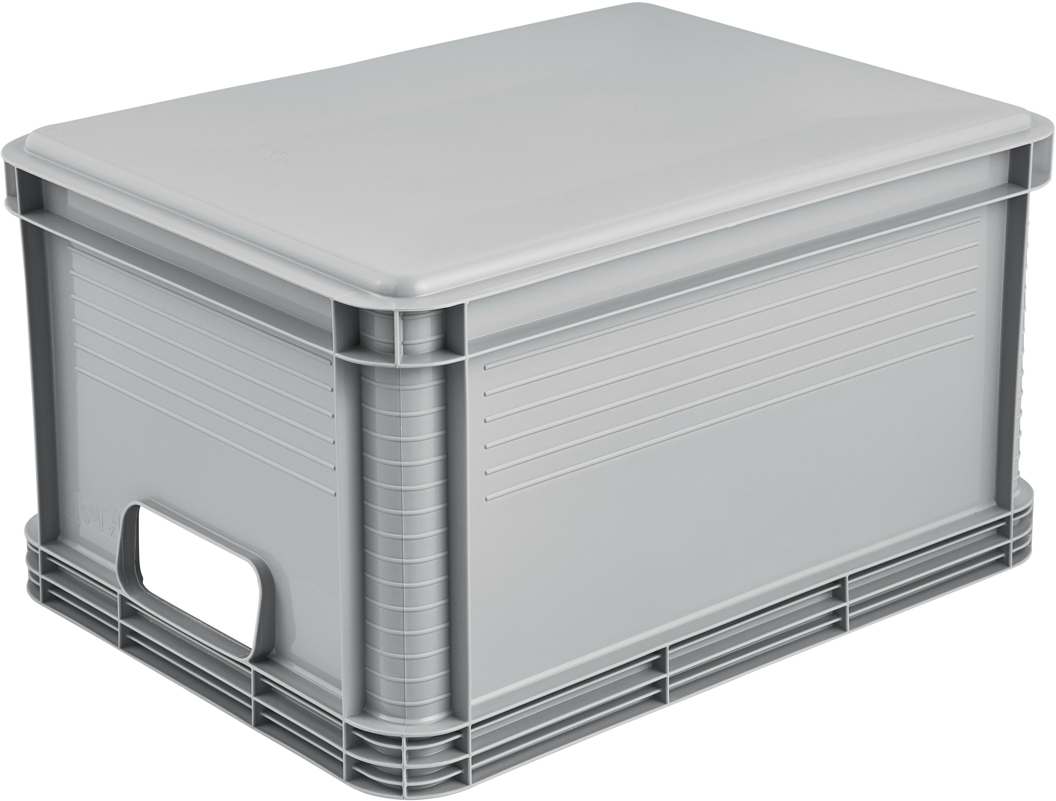 keeeper Transportbehälter Transportbox robert, 8er Set, 20 L, 40 x 30 x 22 cm, (Set, 8-St), säure- und laugenbeständig, 30 kg Tragkraft