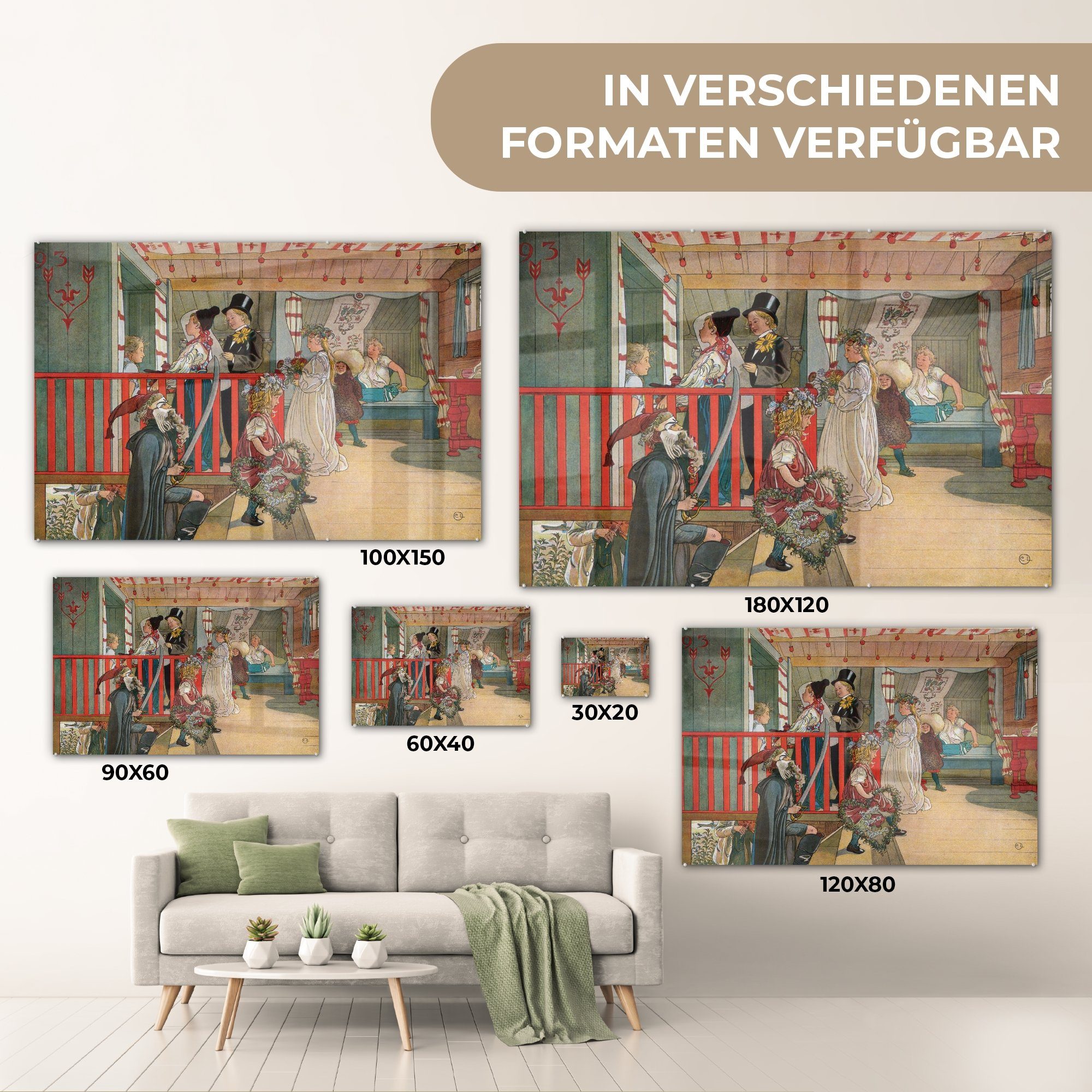 - Larsson, & Acrylglasbild Feiern (1 zum Acrylglasbilder MuchoWow Ein Wohnzimmer Carl Schlafzimmer Tag St),