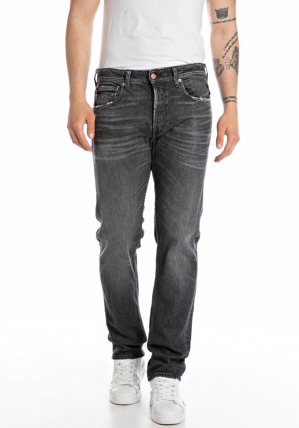 Replay Straight-Jeans GROVER in vielen verschiedenen günstig online kaufen