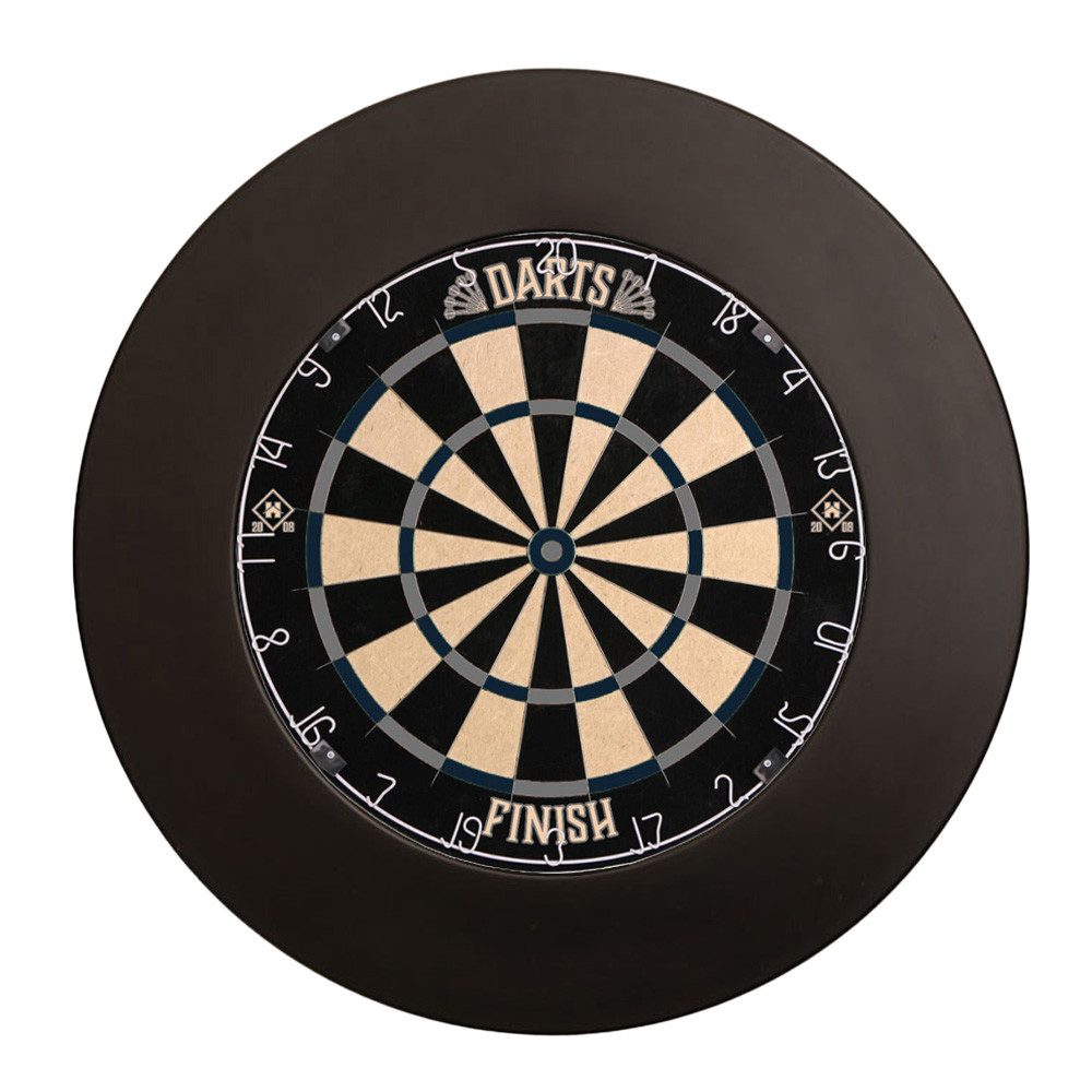 HOME DELUXE Dartscheibe inkl. Surround GOOD DARTS, inkl. 6 Pfeile, Wandschutz und Aufhängung