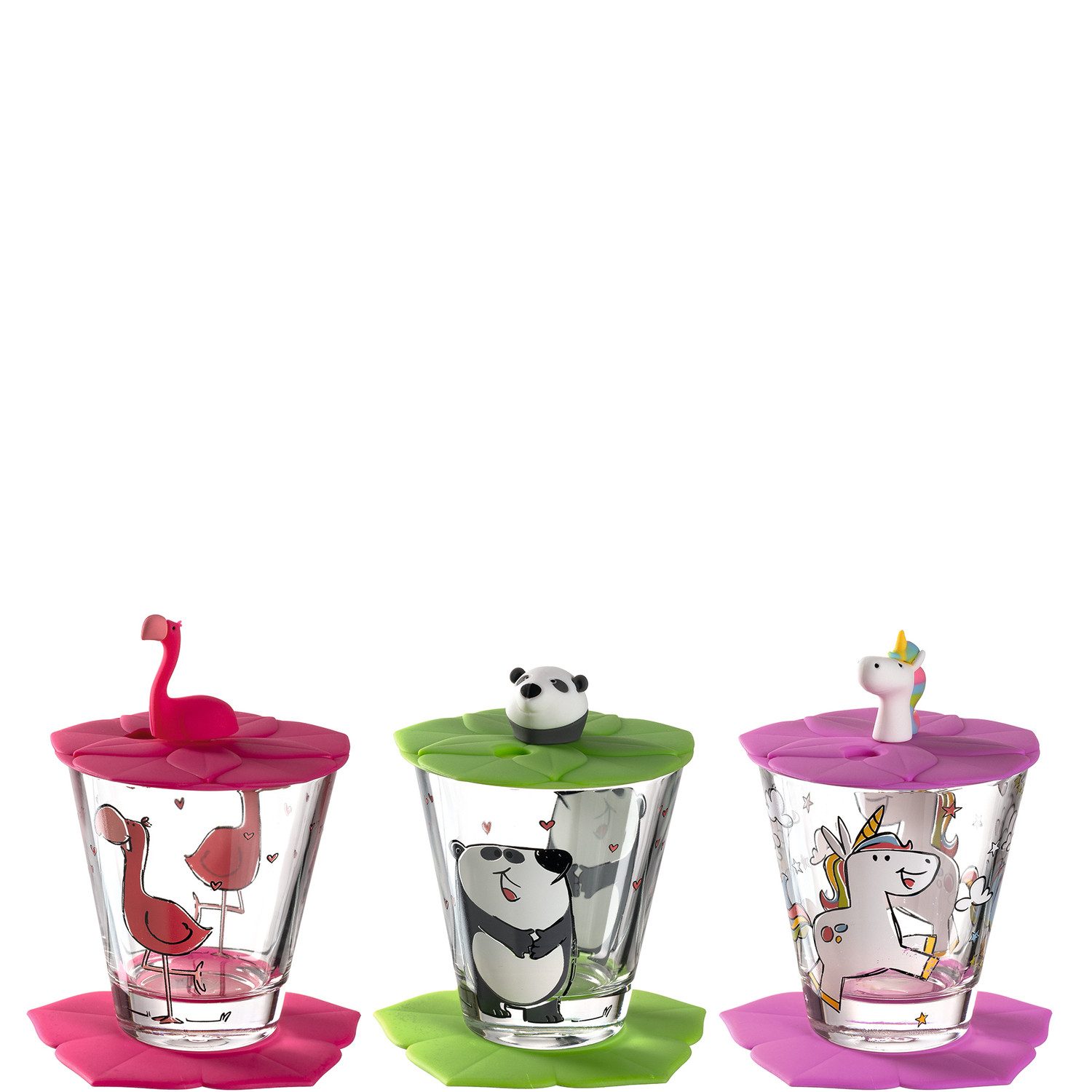 LEONARDO Becher Bambini, Materialmix, 3er Set, Kinder, Spülmaschinengeeignet