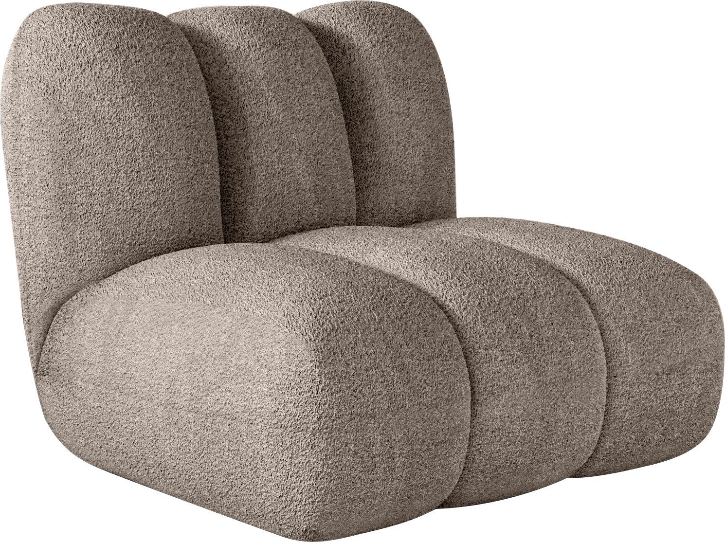 LeGer Home by Lena Gercke Sessel Priya Loungesessel, moderne Steppung, auch in Bouclé, perfektes Einzelstück, gemütlich und modern, B/T/H: 102,5/106,5/83 cm. Reduzierter Preis € 459,99. Unverbindliche Preisempfehlung € 559,00