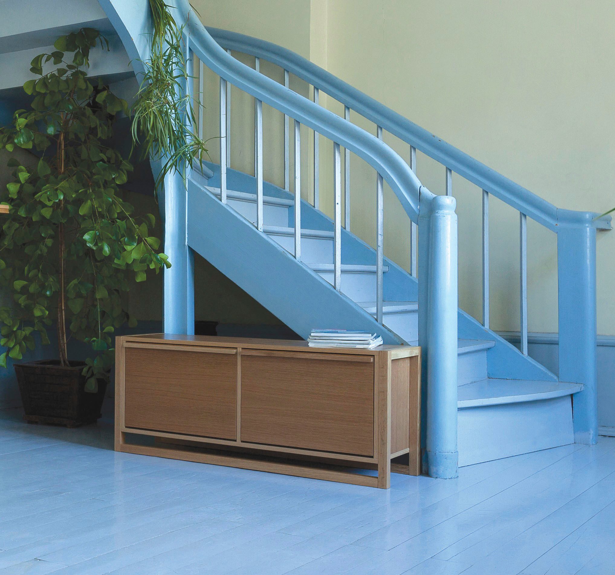 Woodman Sitzbank NewEst, im skandinavian Design, Holzfurnier aus Eiche, FSC®