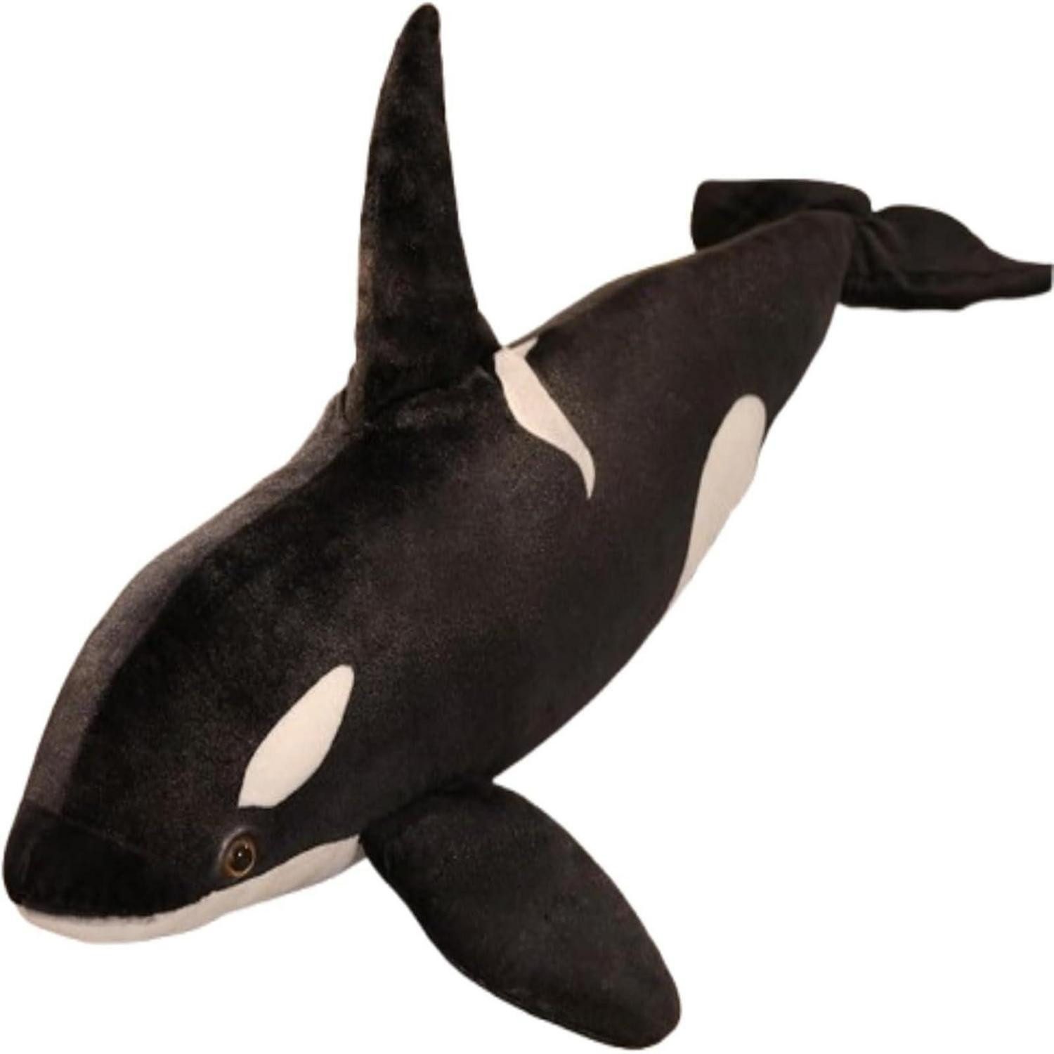 LuxusKollektion Kuscheltier Kuscheltier Orca Plüsch Killerwal Spielzeug Kinder 50 cm Schwarz Weiß