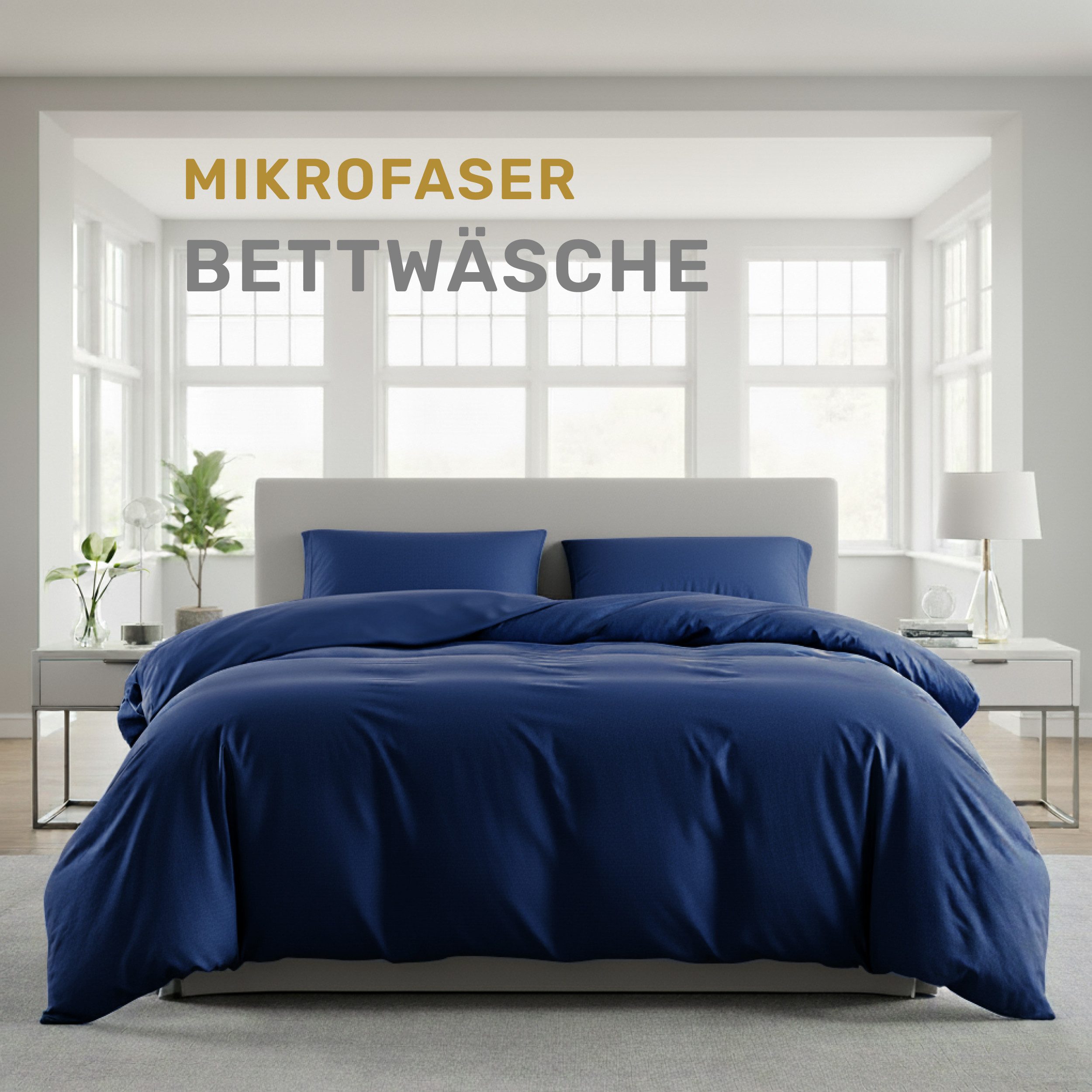 Lavea Bettwäsche Mikrofaser Bettwäsche-Sets mit Kissenbezügen und Bettbezüg günstig online kaufen