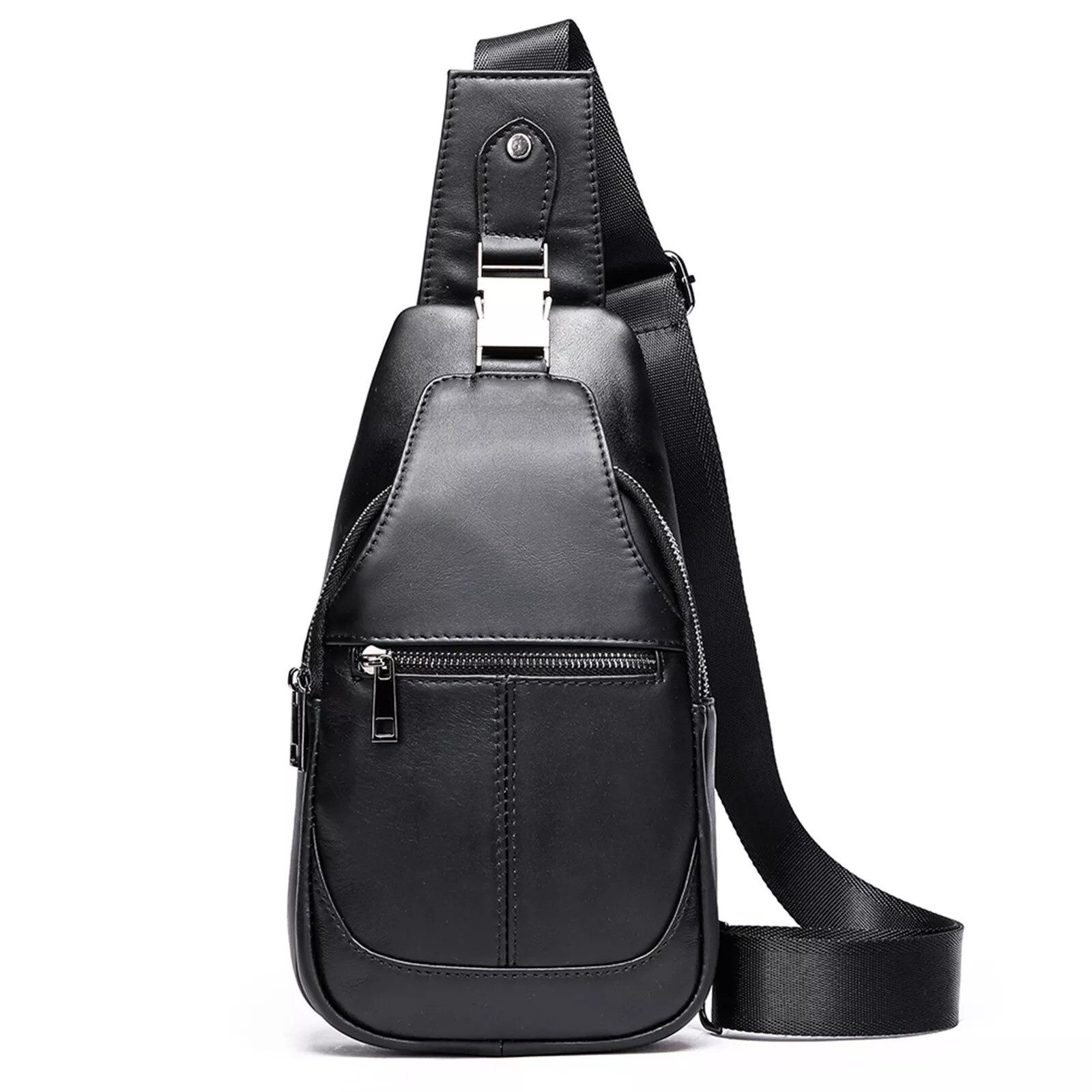YUBRO-STUDIO Messenger Bag Herren Leder Sling günstig online kaufen
