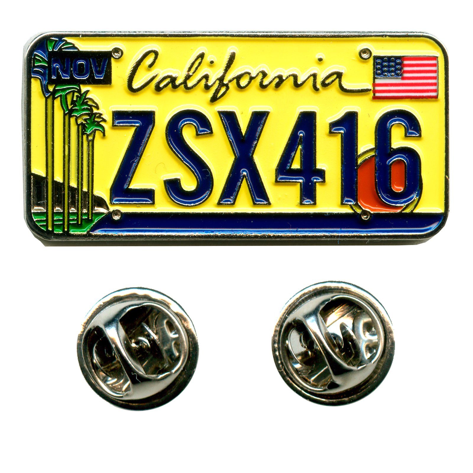 hegibaer Pins California Kalifornien Autokennzeichen USA Badge Pin Anstecker 0642 (1-tlg), edel und exklusiv