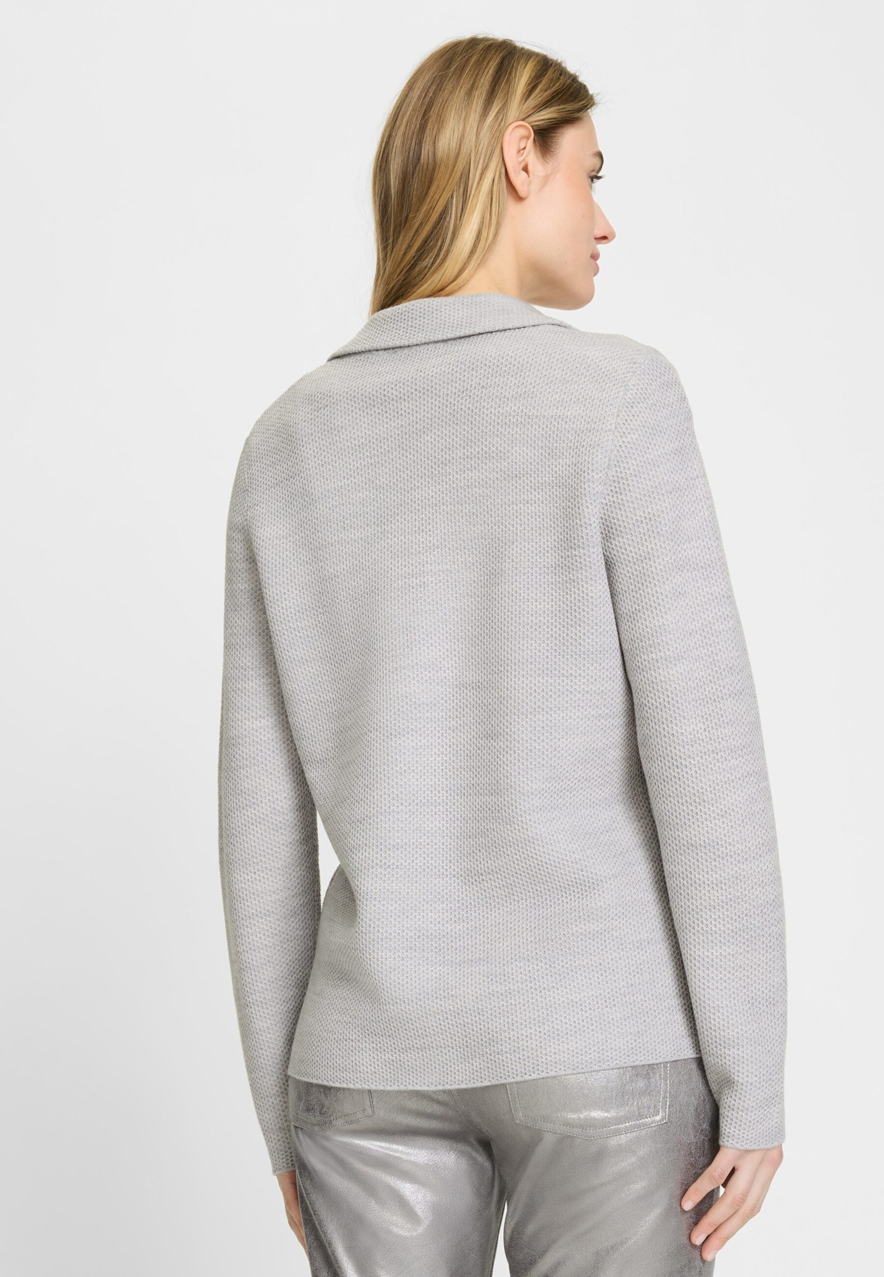Olsen Cardigan mit Blazerkragen