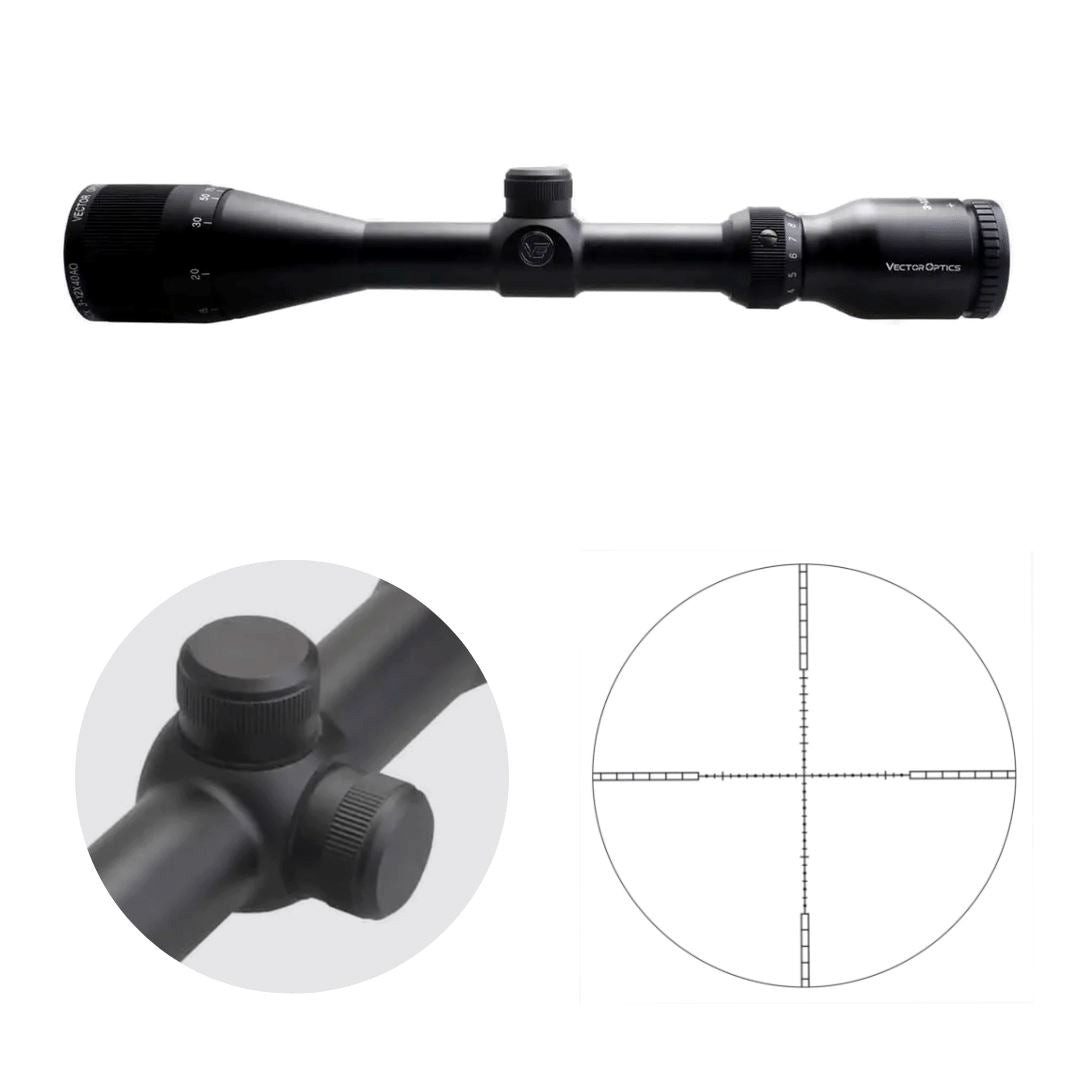 Vector Optics Victoptics OPSL29 C4 3-12x40 (VO = SCOM-22 Outback) Zielfernrohr (Ideal für Jagd, Sport und Airsoft)