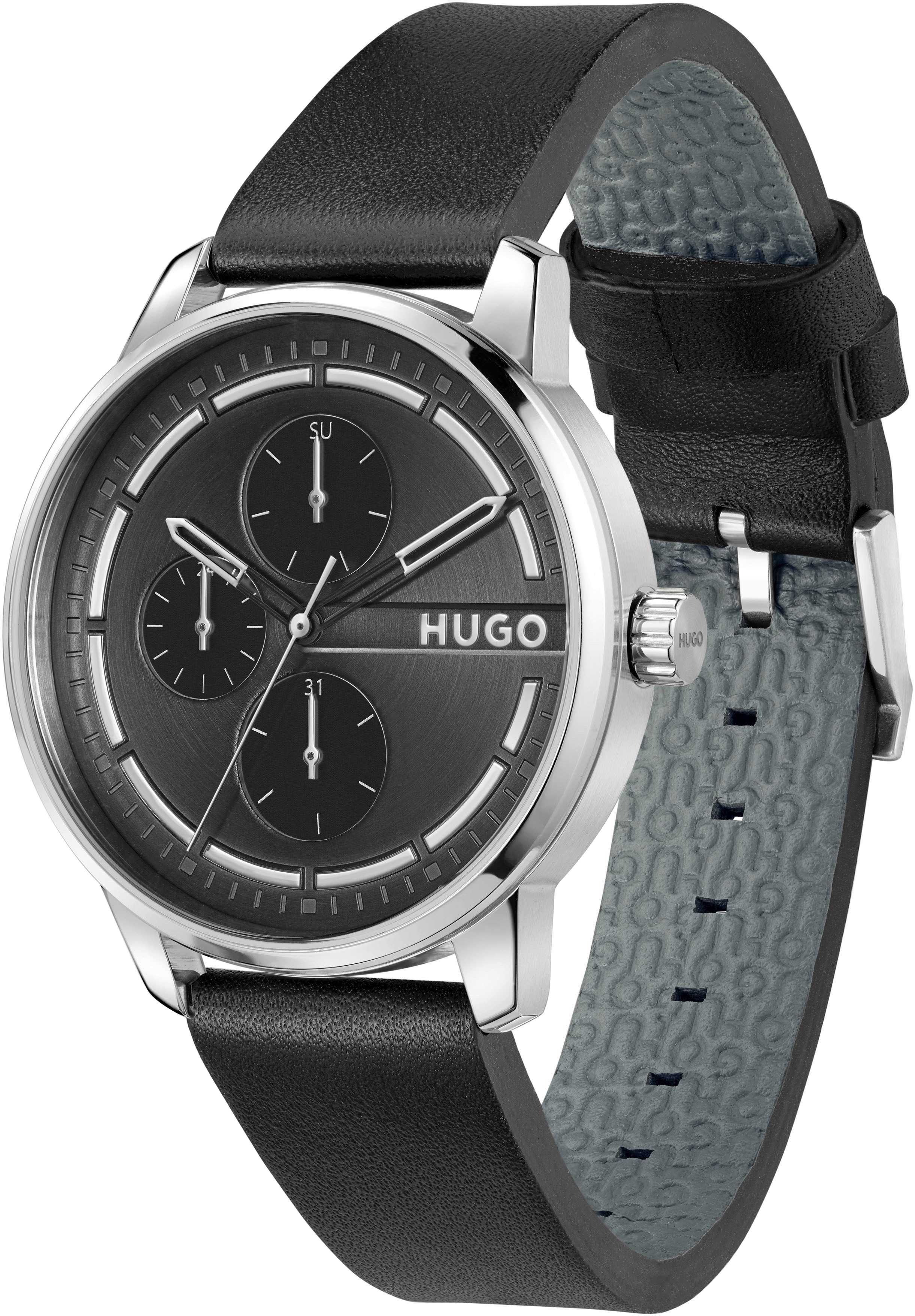 HUGO Multifunktionsuhr #STAMP MULTI 1530366, Armbanduhr, günstig online kaufen