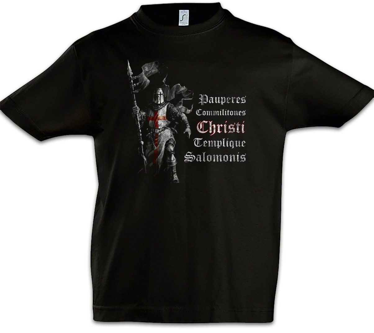 Print-Shirt Templar I Kinder T-Shirt Cross Templerkreuz Knight Ritter Ordo Orden