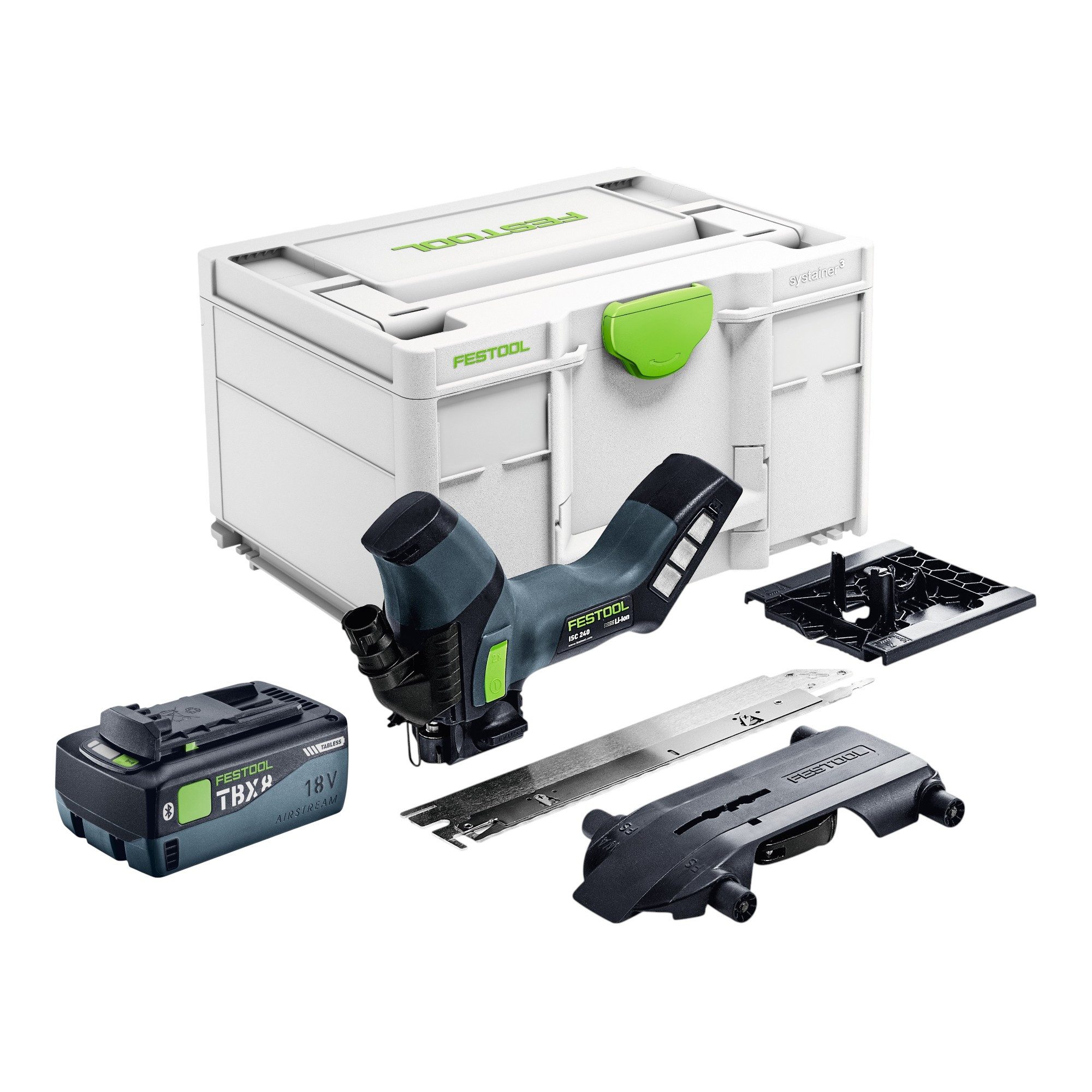 FESTOOL Akku-Säge ISC 240 EB-Basic Akku Dämmstoffsäge 18 V 240 mm + 1x Akku 8,0 Ah