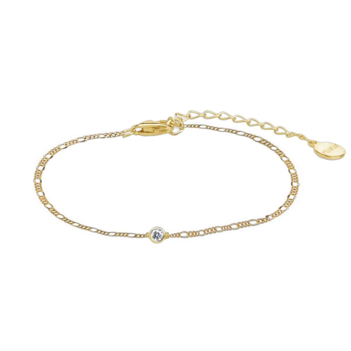 XENOX Armband Armband Damen Zarge Zirkonia Silber 18k Vergoldet XS10085G