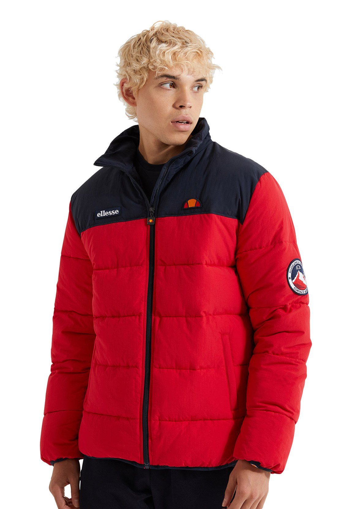 Ellesse Steppjacke Ellesse Jacke NEBULA PADDED JACKET Red Black Revlective Rot Schwarz
