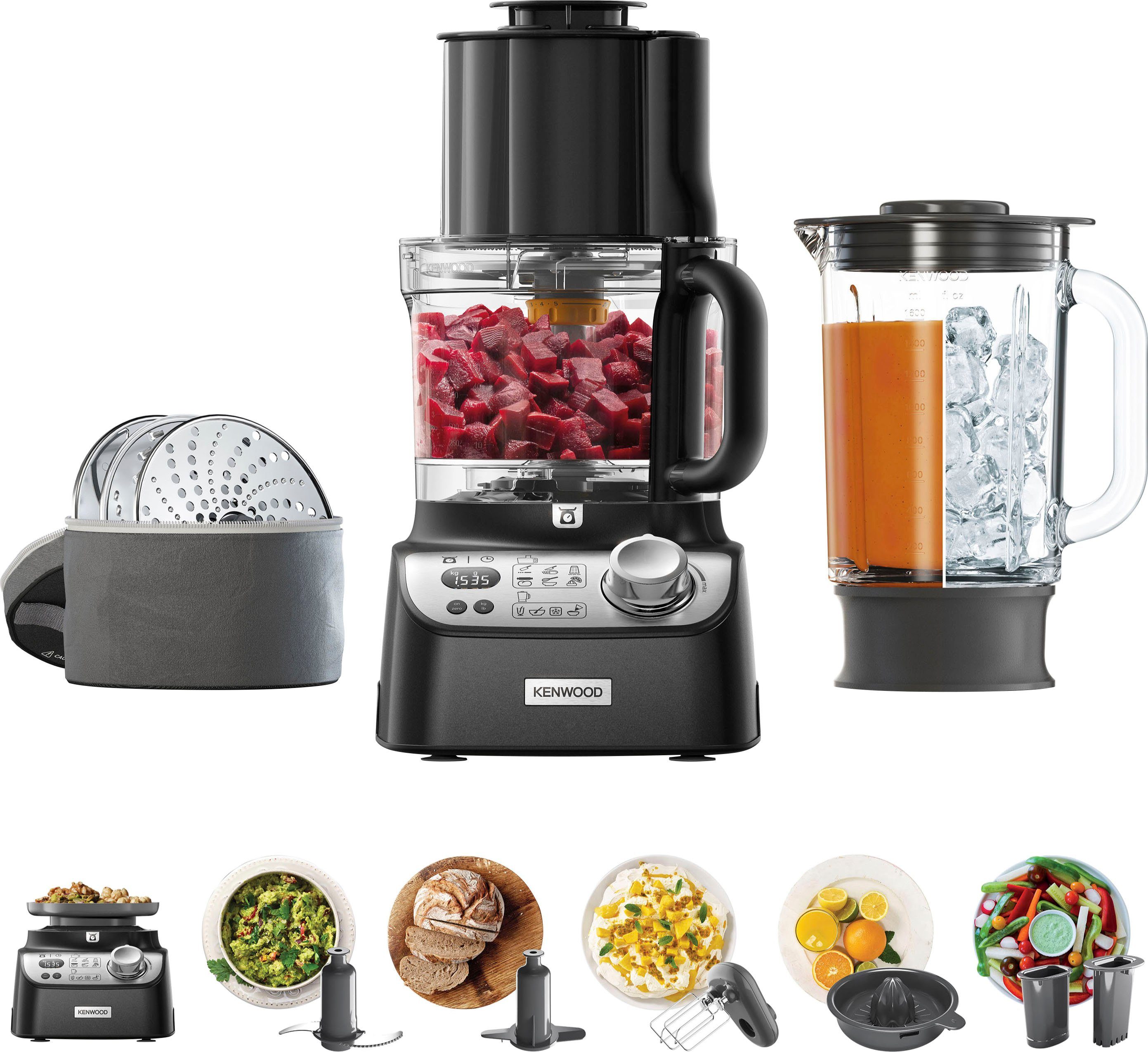 Küchenmaschine FDM72.990BK MultiPro XL Weigh+
