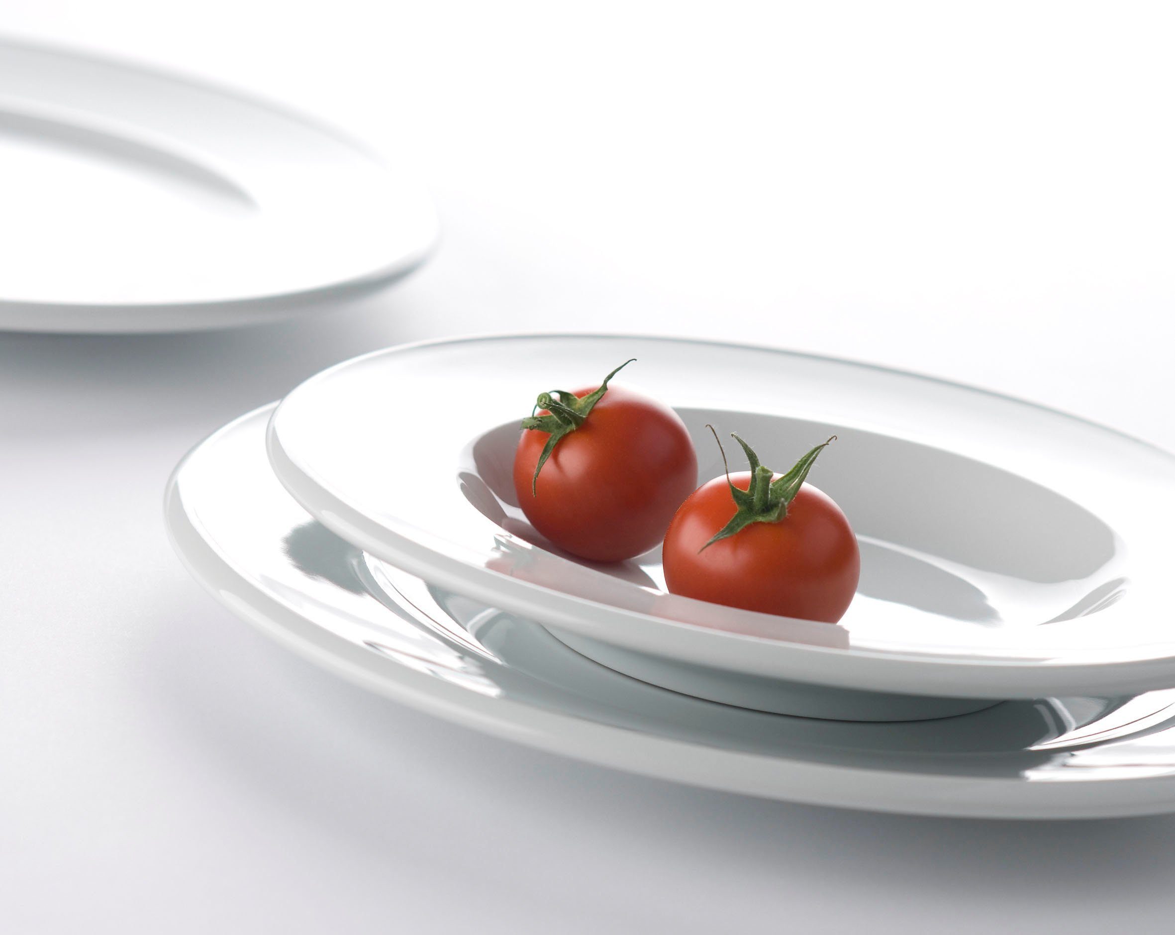 Retsch Arzberg Tafelservice Geschirr-Set Novo (12-tlg), 6 Personen, Porzellan, Teller Set, weiß, Made in Germany, 12 Teile, für 6 Personen