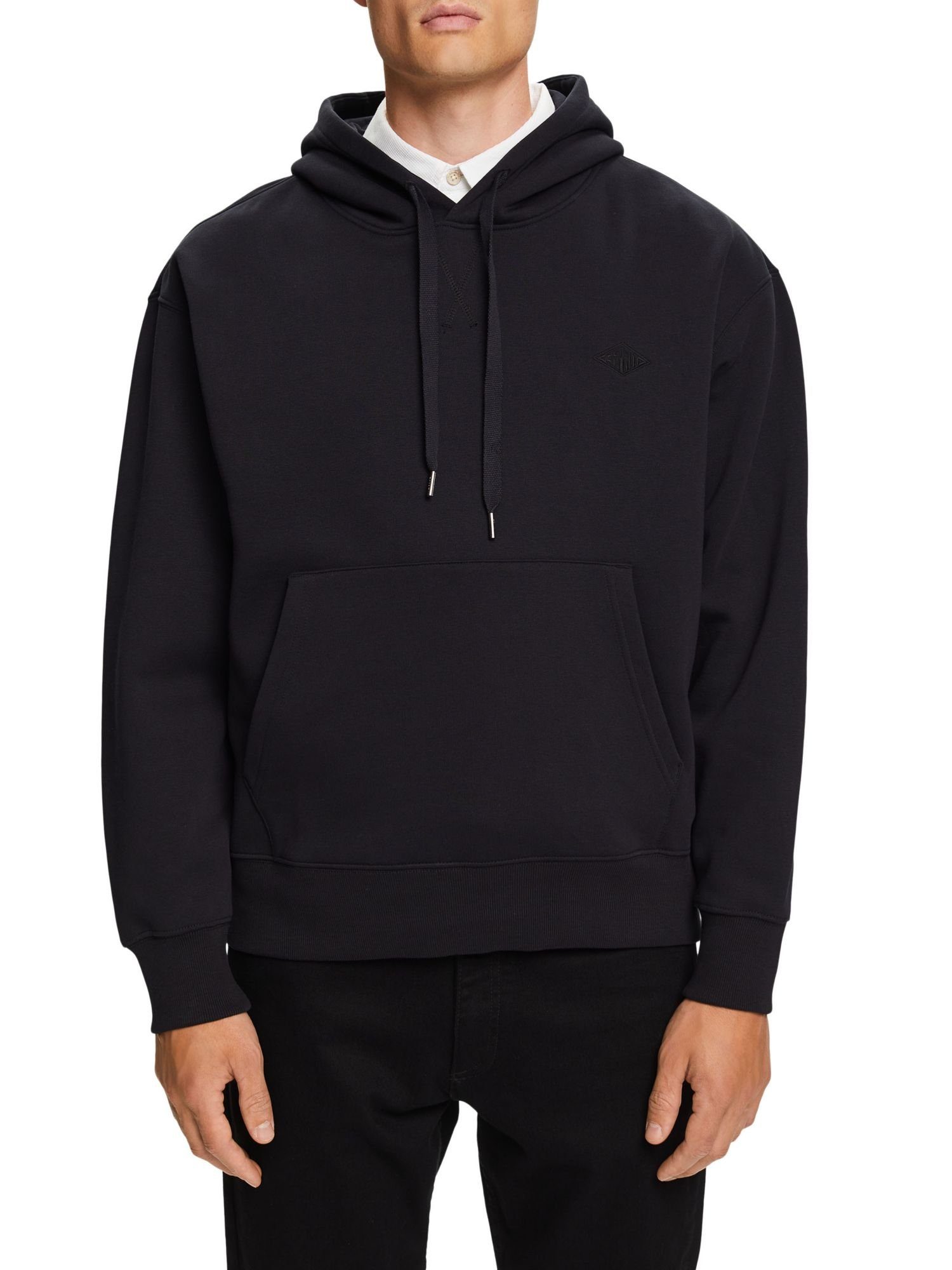 Sweat-Hoodie mit Sweatshirt (1-tlg) Logostickerei BLACK Esprit