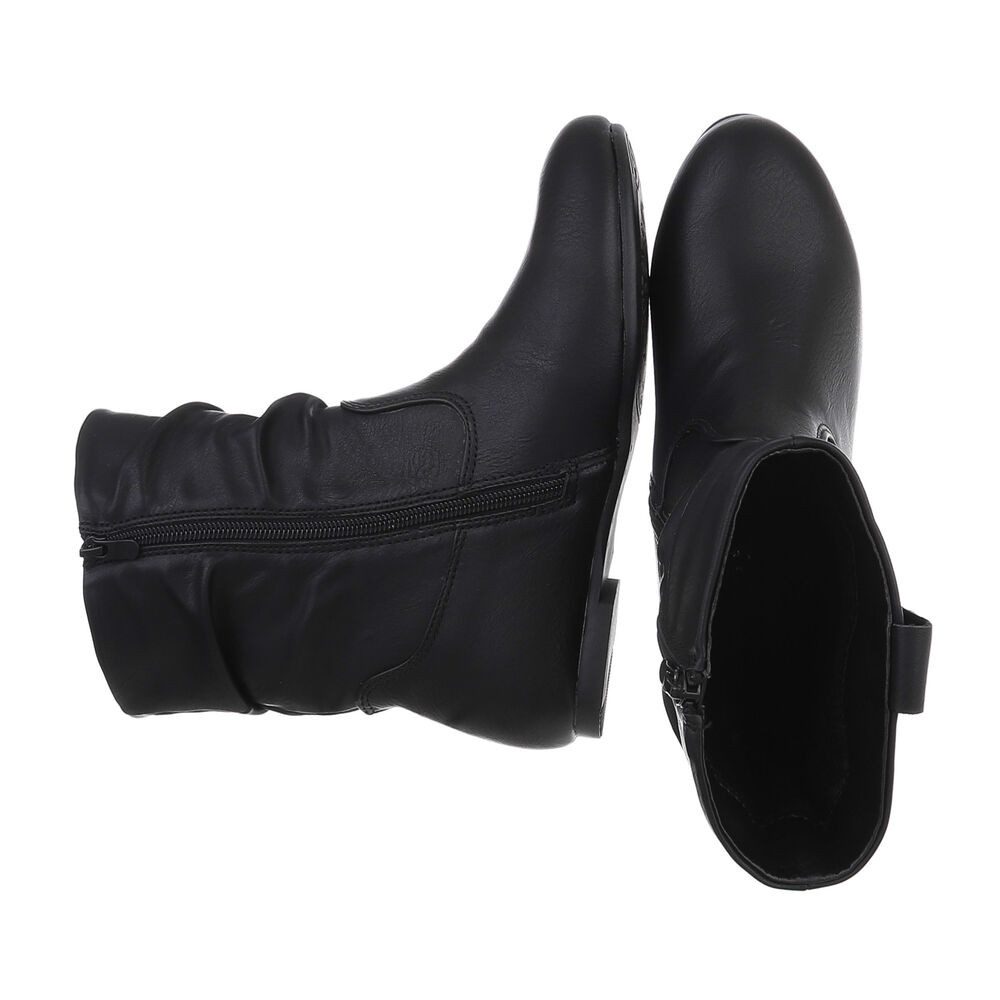 Ital-Design Damen Freizeit Stiefelette (88519478) Blockabsatz Flache Stiefe günstig online kaufen
