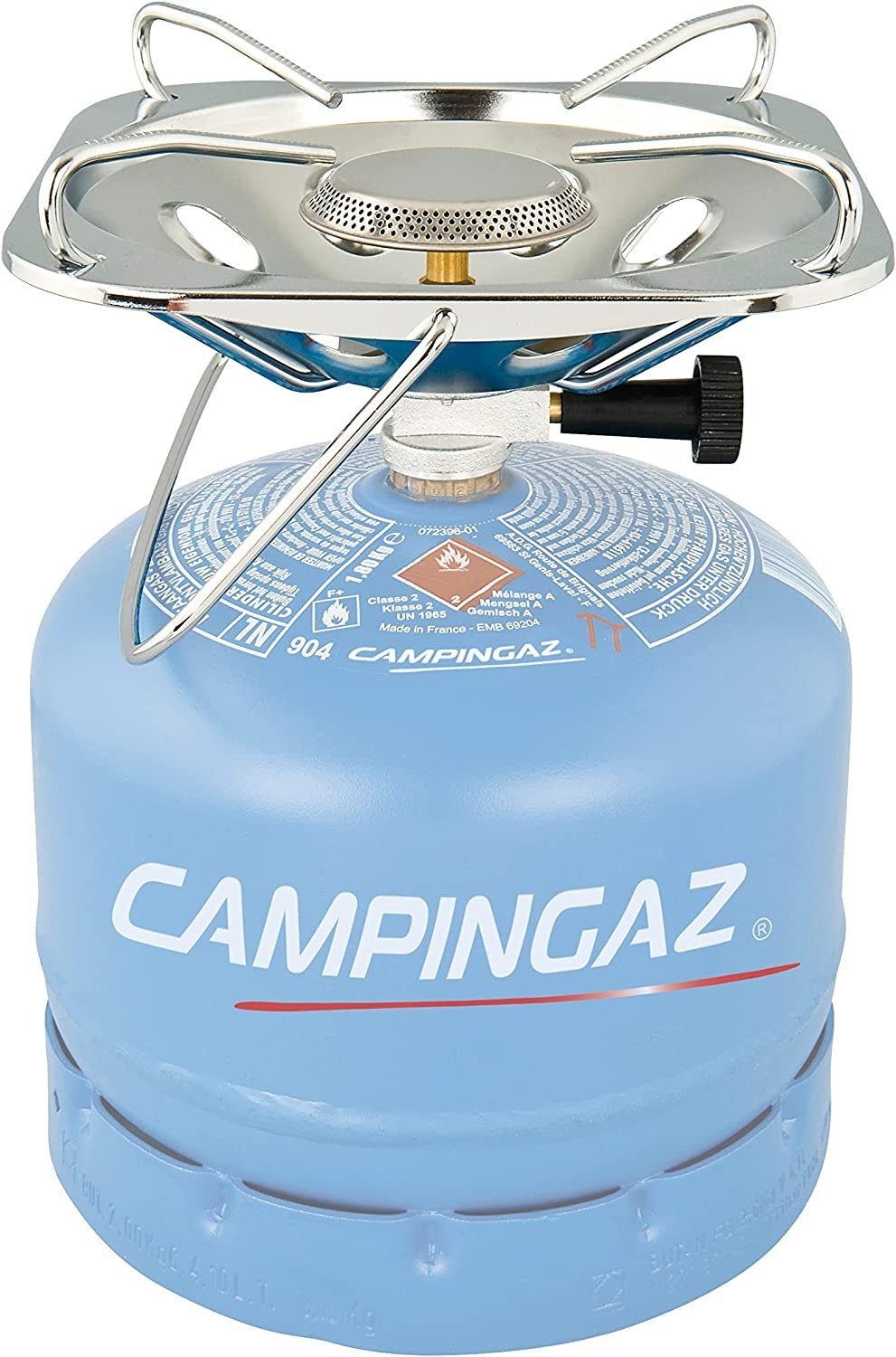 Campingaz Gaskocher Super R, GAZ Campingkocher für Carena Gasflaschen Aufsatz