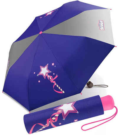 Scout Taschenregenschirm Mini Kinderschirm Basic reflektierend bedruckt, leicht