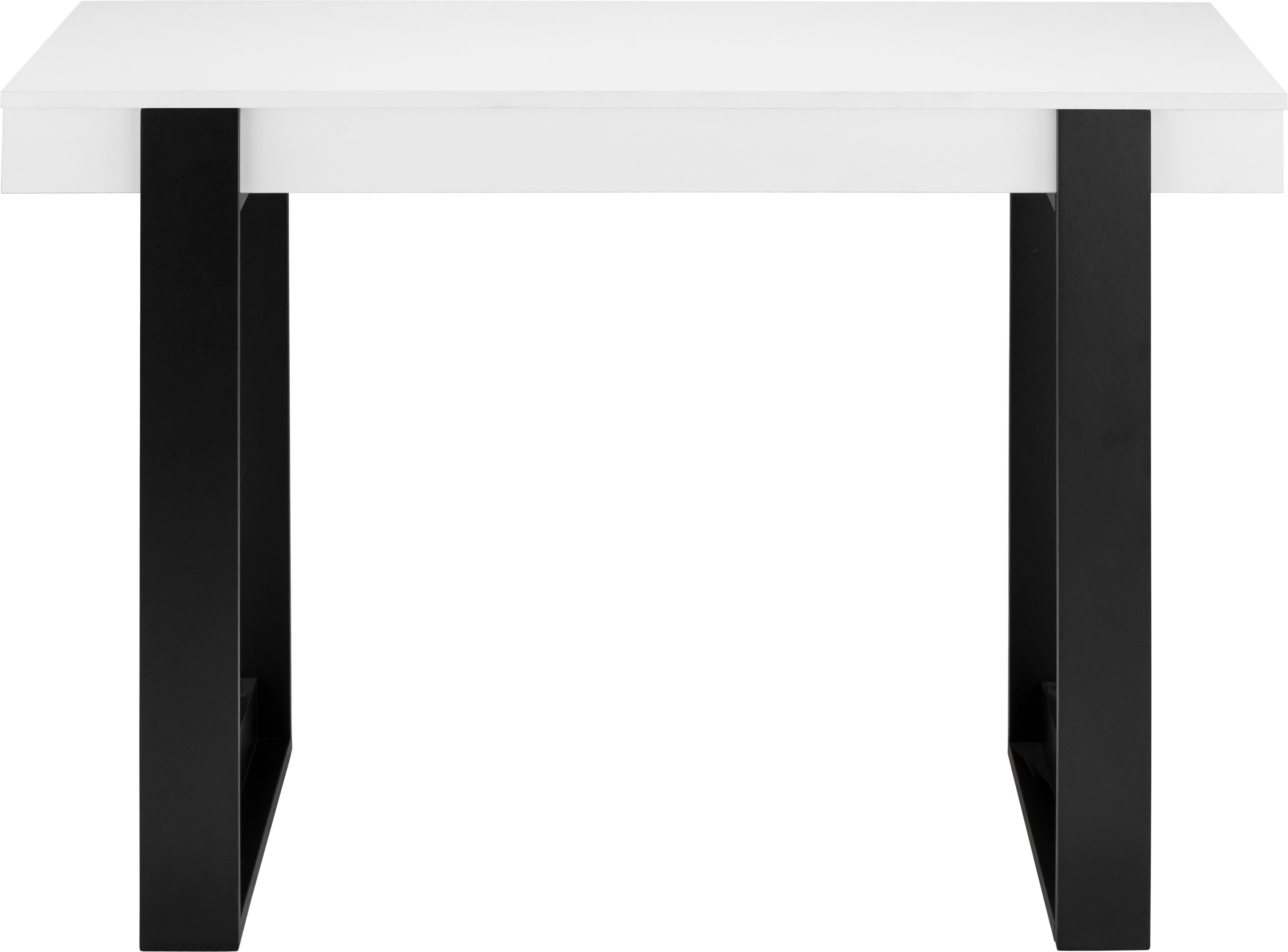 INOSIGN 110 Bosko, weiß weiß/schwarz cm | Breite Schreibtisch