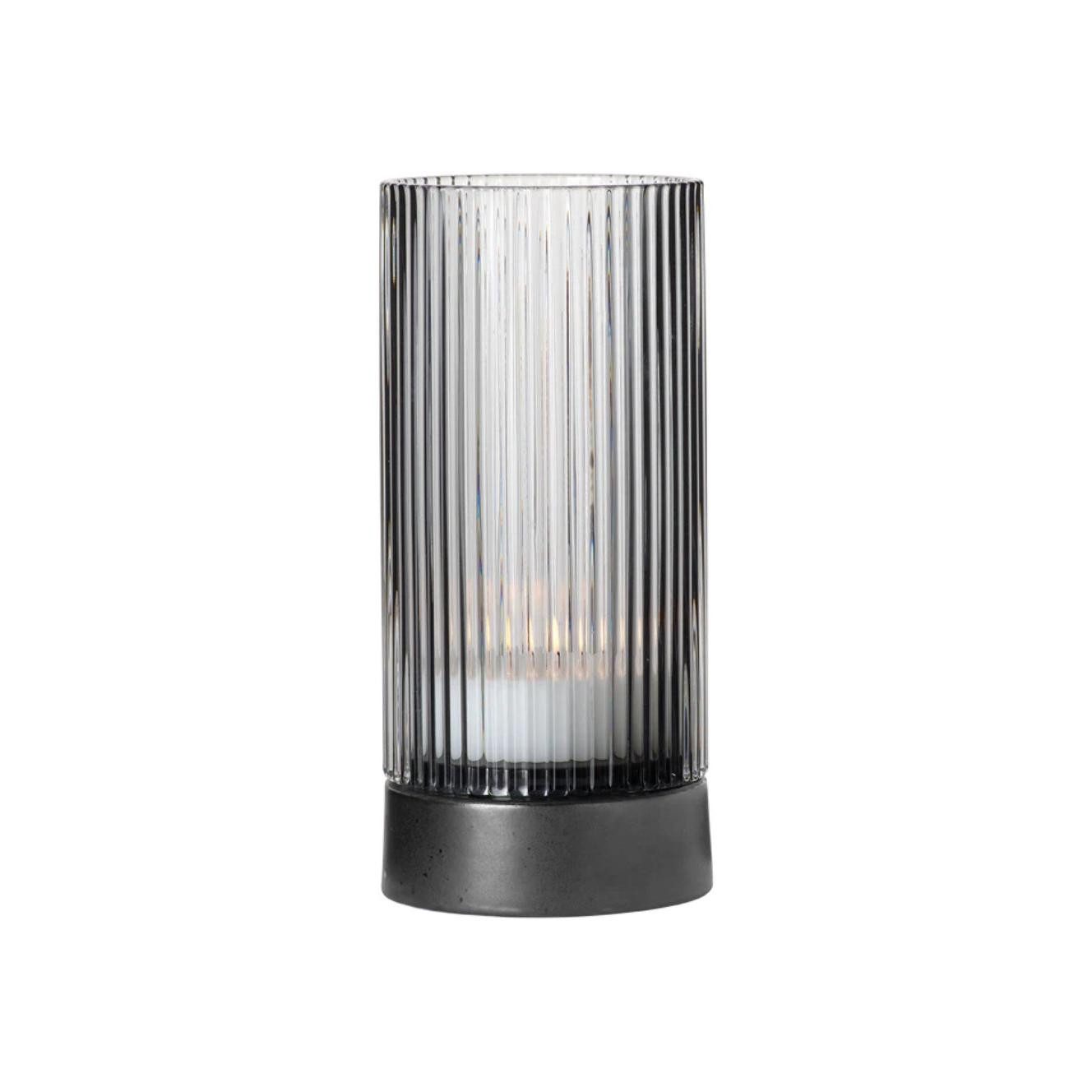 ASA SELECTION Windlicht Asa Windlicht mit Porzellanfuß Juna Clear (8x17,8cm)
