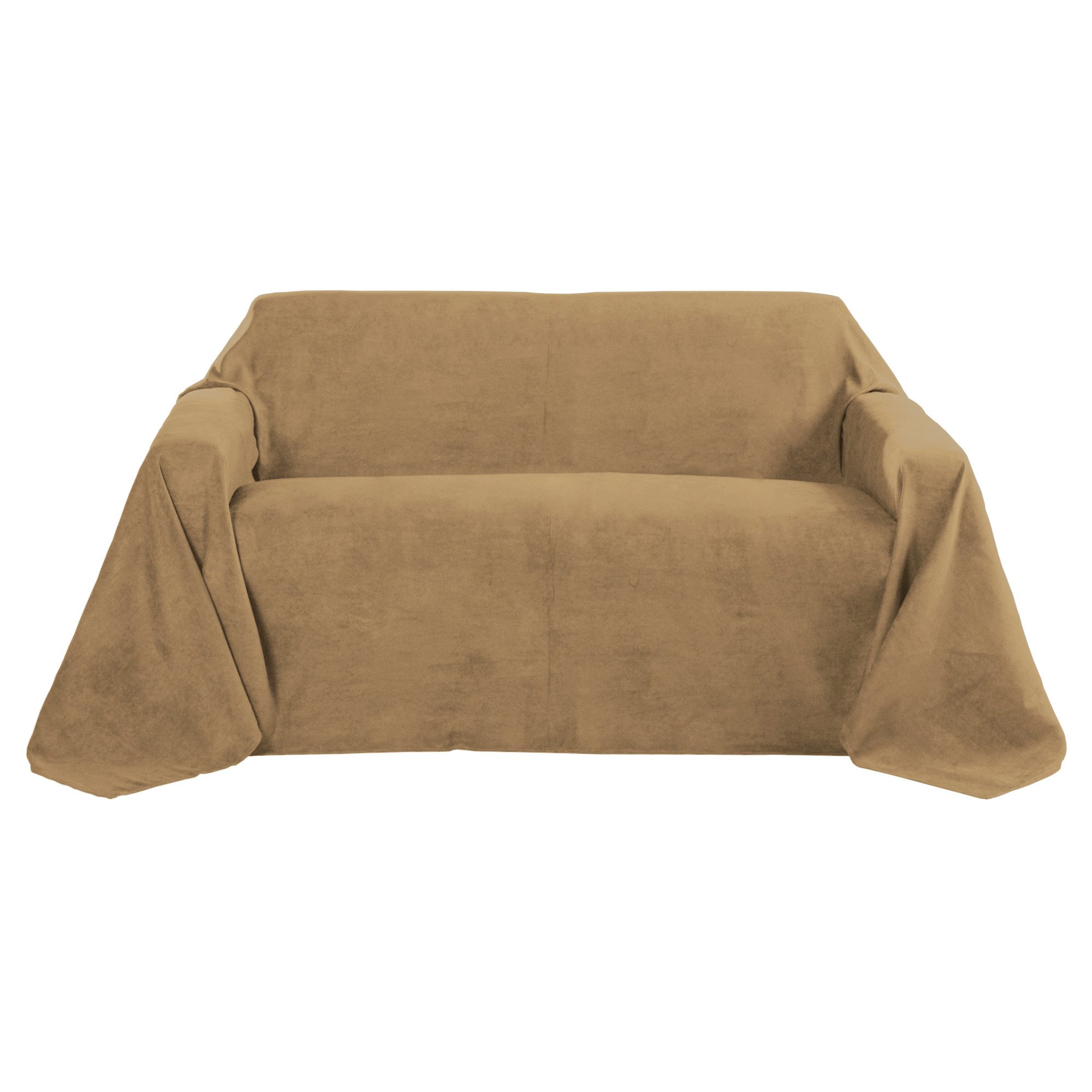 Beautissu Tagesdecke Tagesdecke 210x280 cm Überwurfdecken für Sofa Wildleder Grau Hell, Wildleder-Optik Überwurf Bettabdeckung Tagesdecken & Sofaüberwurf
