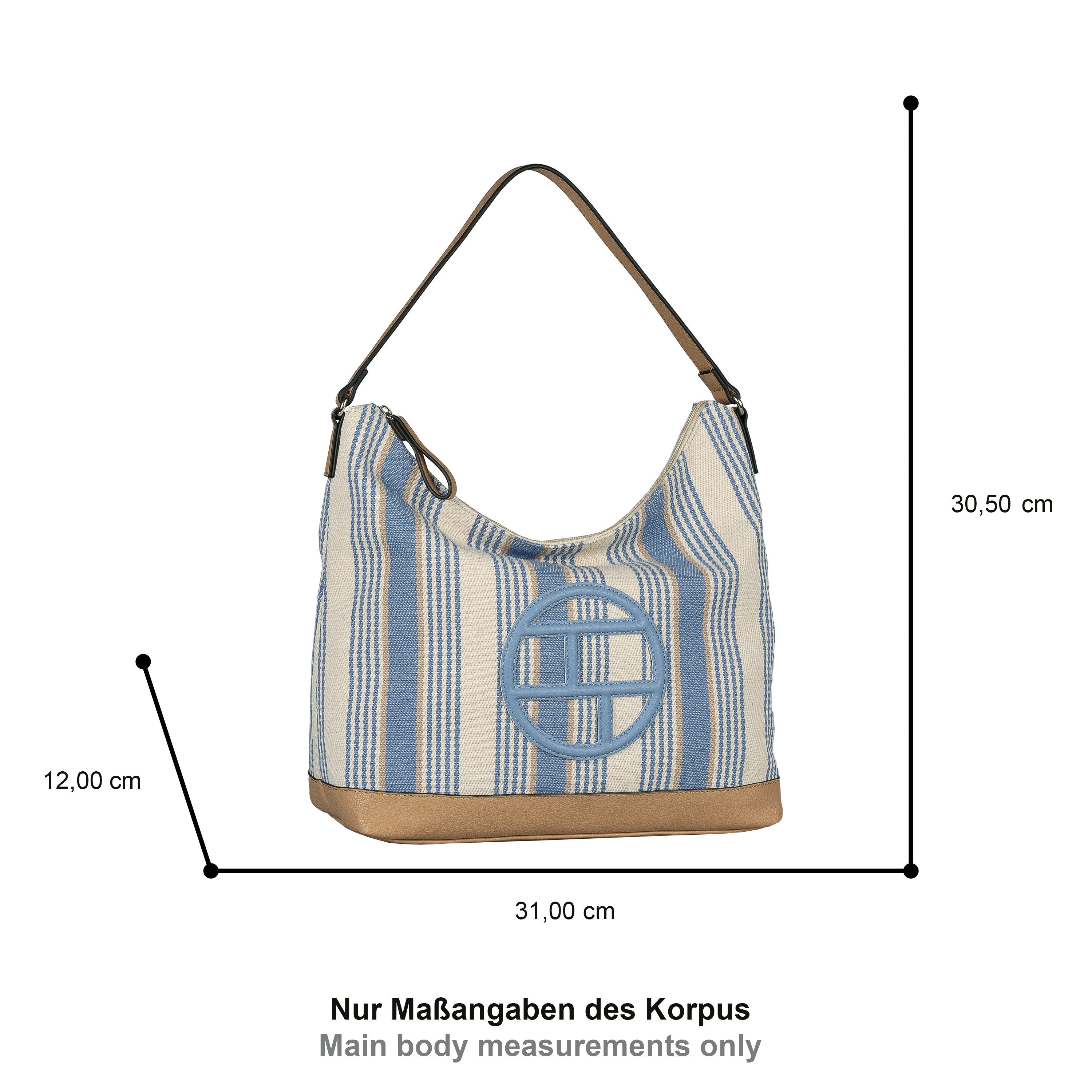 TOM TAILOR Hobo Gilda, Damen Tragetasche, Schultertasche mit großem Tom-Tailor-Logo