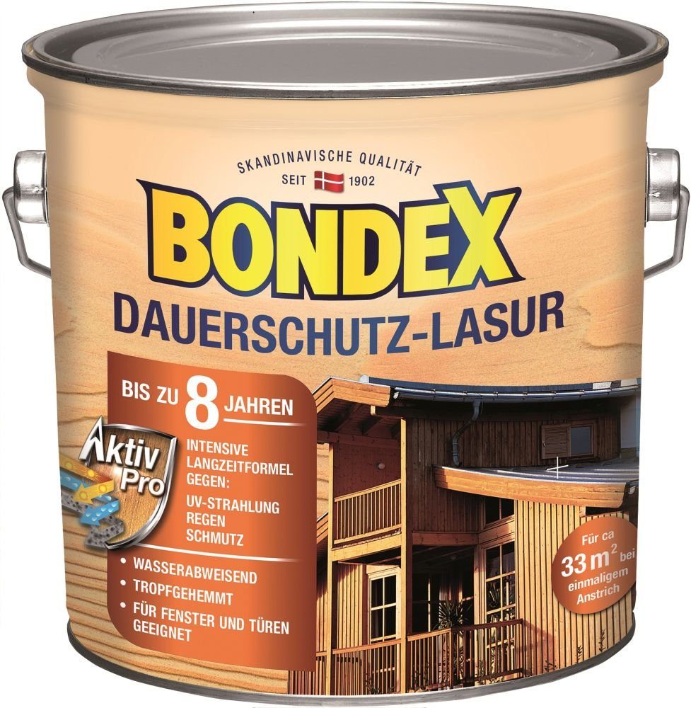 Bondex Lasur Bondex Dauerschutz Lasur 2,5 L weiß