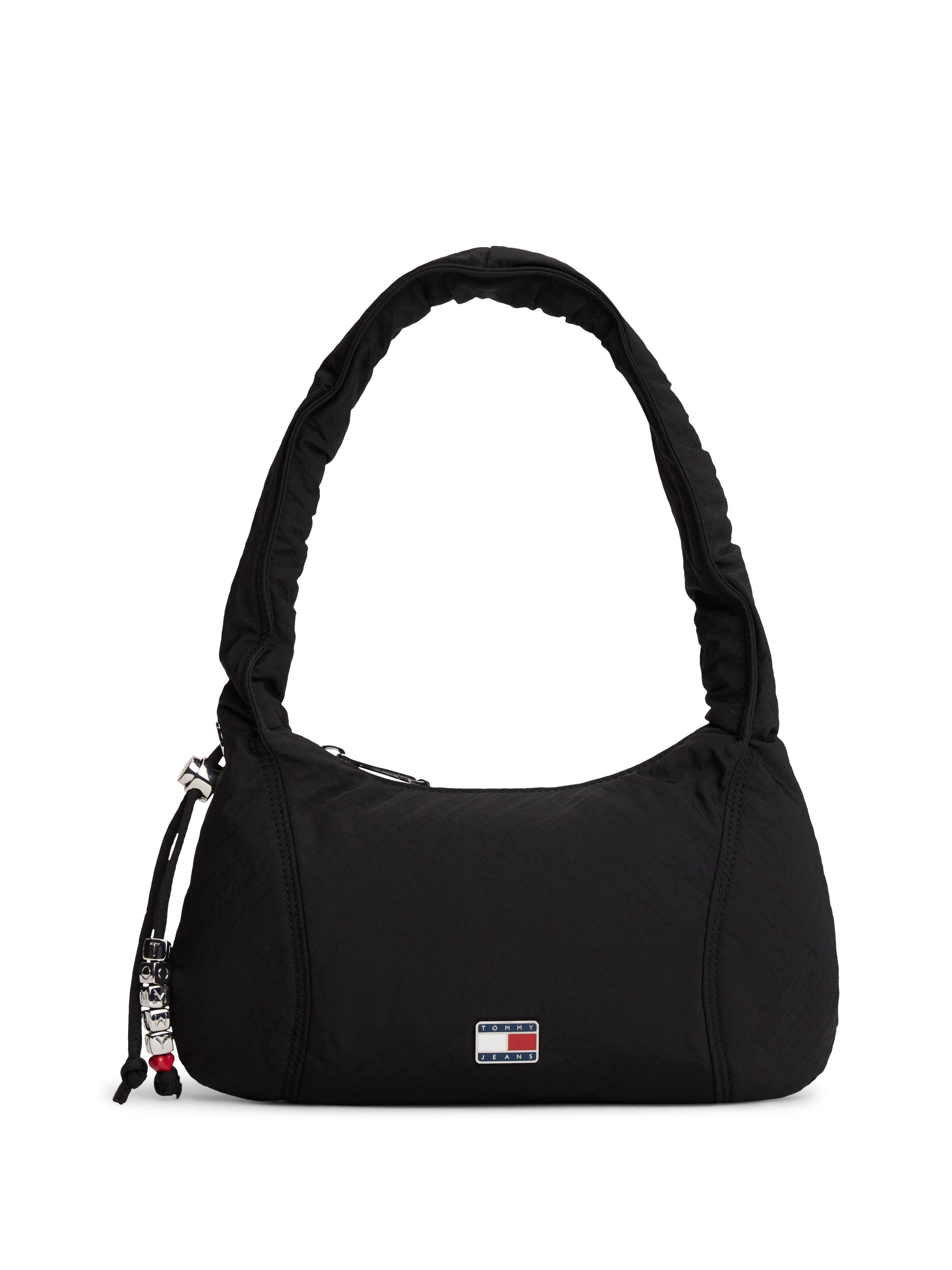 Tommy Jeans Schultertasche TJW CASUAL SHOULDER BAG, Damen Tragetasche, Minibag, mit Zierperlen und Schmuckelementen