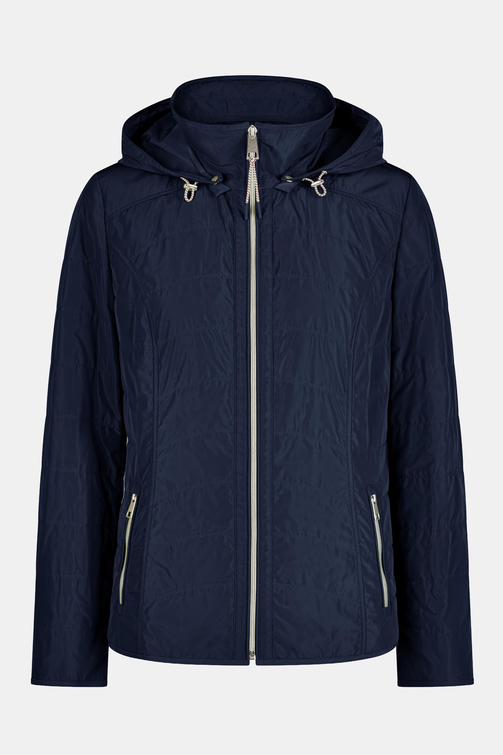 Barbara Lebek Sommerjacke Übergangsjacke, Frühlingsjacke oder Damenjacke mit Kapuze