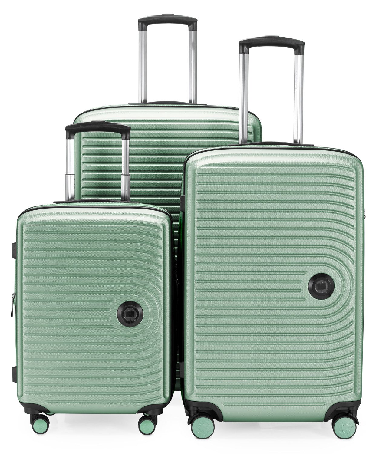 Hauptstadtkoffer Hartschalen-Trolley Mitte, 4 Rollen, Kofferset 3 Trolleys Hartschale TSA (S,M,L)