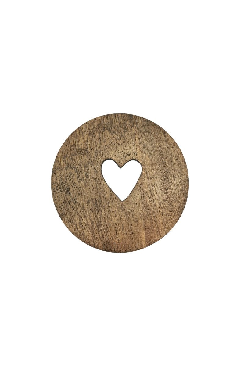 Geschirr-Set Untersetzer - WOOD - natur