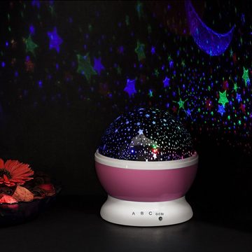 Goods+Gadgets LED Nachtlicht Sternenlicht Projektor, Einschlafhilfe
