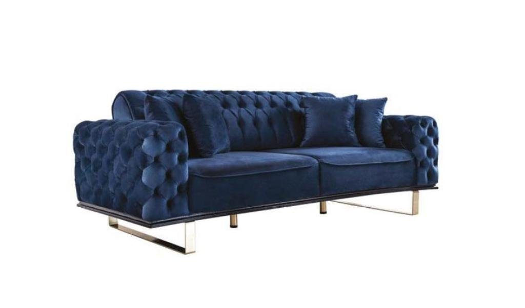 JVmoebel Chesterfield-Sofa, Chesterfield Sofagarnitur Couch Polster Garnitur Set 4tlg. Sofa
