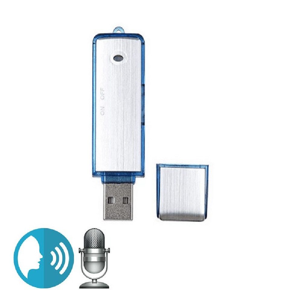 SpionProfi Usb Stick Voice Recorder Mini Diktiergerät Ton Aufnahmegerät Auto Haus Digitales Aufnahmegerät (Spion 8GB Abhörgerät Wanze Voice Recorder Spy getarnt Diktiergerät)