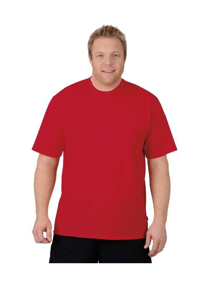 TRIGEMA Baumwolle T-Shirt Trigema kirsch DELUXE T-Shirt
