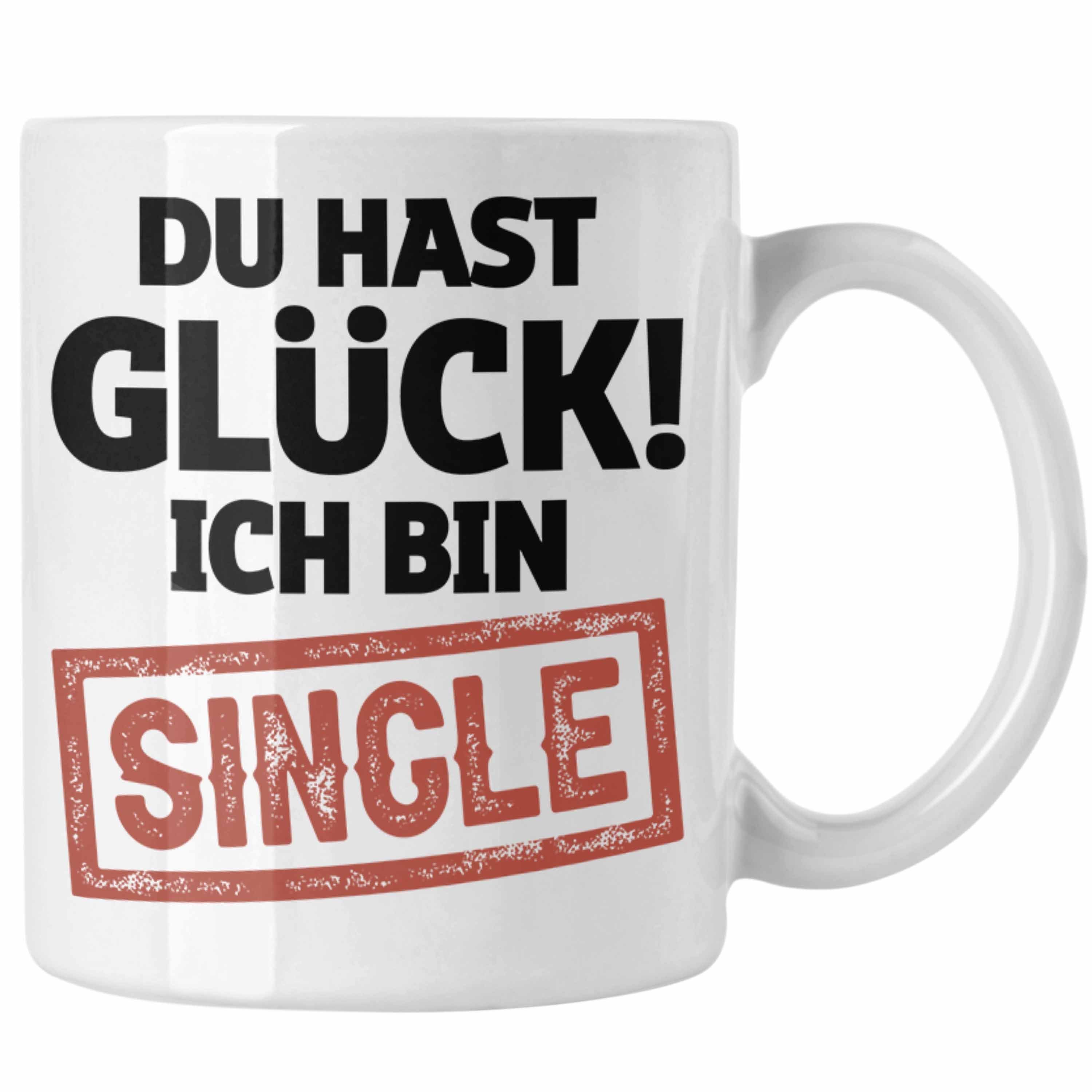 Trendation Tasse Single Solo Tasse Geschenk Kollege Geschenkidee Kaffee-Becher Weiss