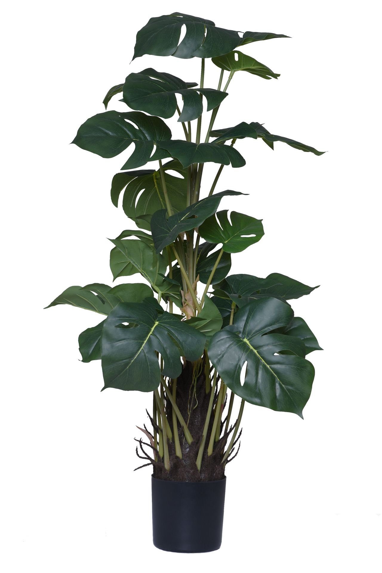 Kunstpflanze Kunstpflanze künstliche Monstera im Topf Kunststoff MONSTERA - 48x85, VIVANNO, Höhe 85 cm