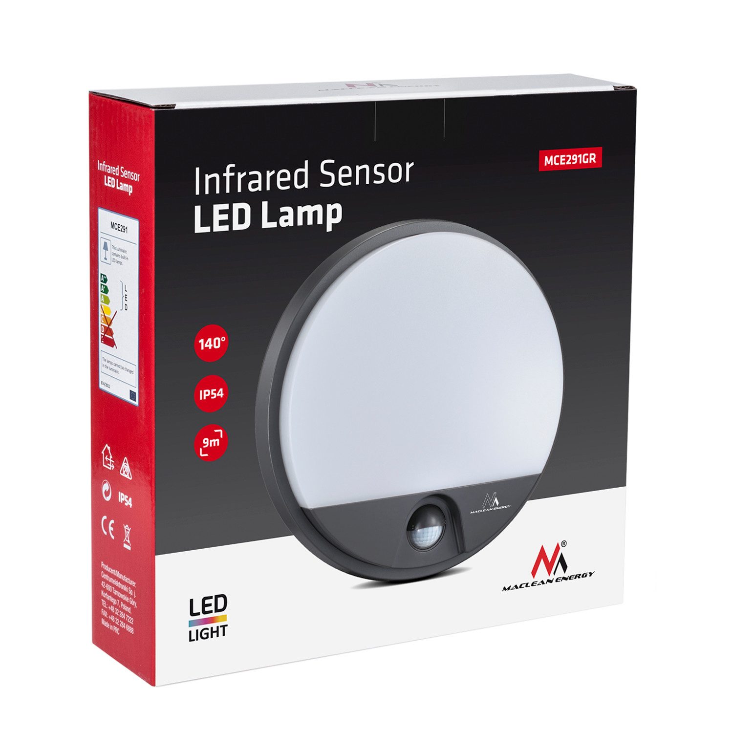 Maclean LED Deckenleuchte MCE291, LED-Wandlampe mit günstig online kaufen