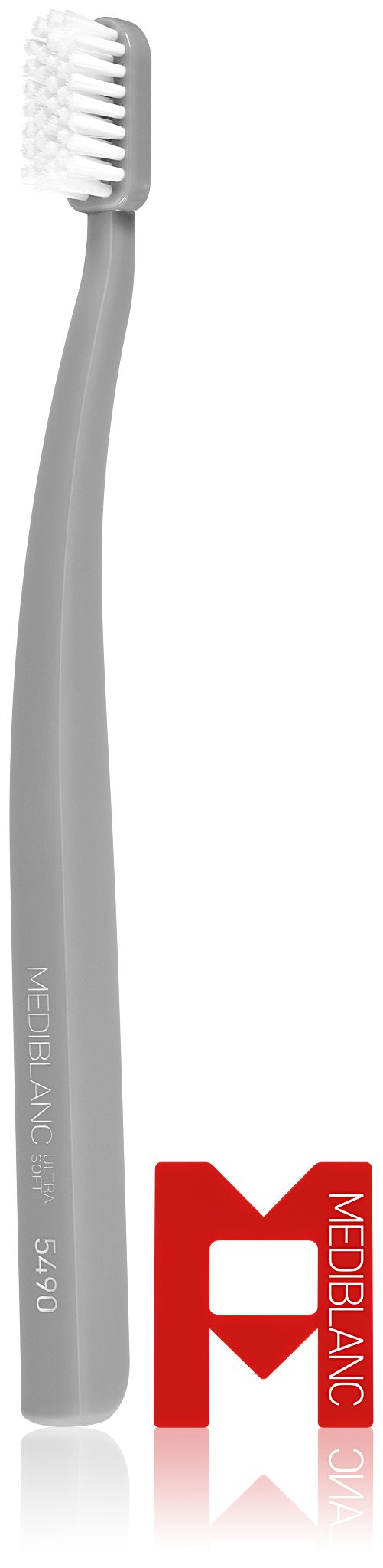 MEDIBLANC Zahnbürste Zahnbürste Ultra soft grey + white + pink + blue quatropack