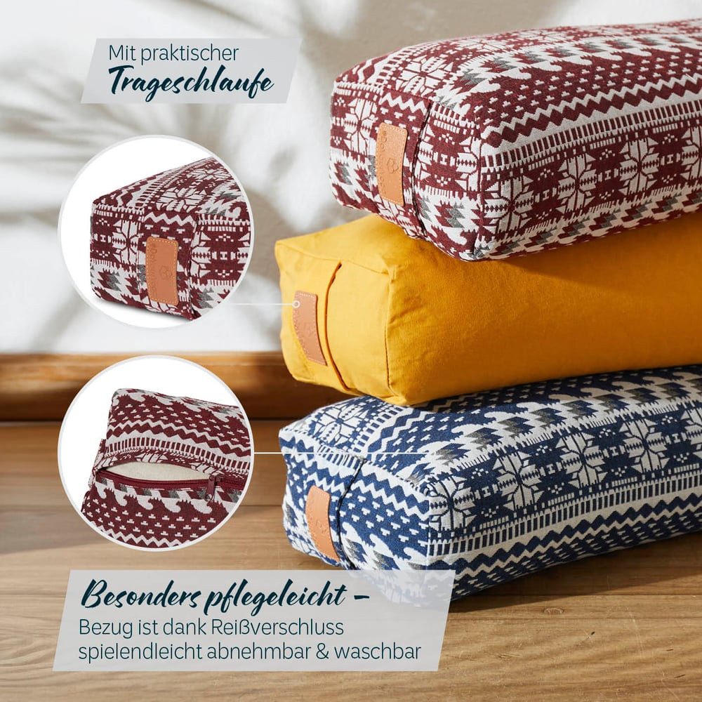 #DoYourYoga Yoga Bolster Paravati, Yoga Kissen – Bild 5 von 5