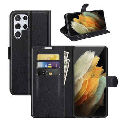 Wigento Handyhülle Für Samsung Galaxy S22 Ultra Handy Tasche Wallet Premium Schutz Hülle Case Cover Etuis Neu Zubehör